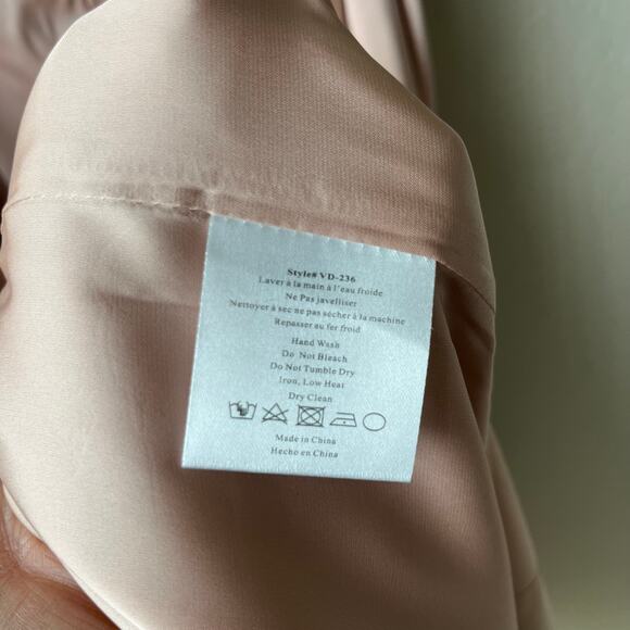 NEW V. Chapman Dress June Rose Pink Satin Strapless Corset Maxi Gown Size 12 - Picture 11 of 12